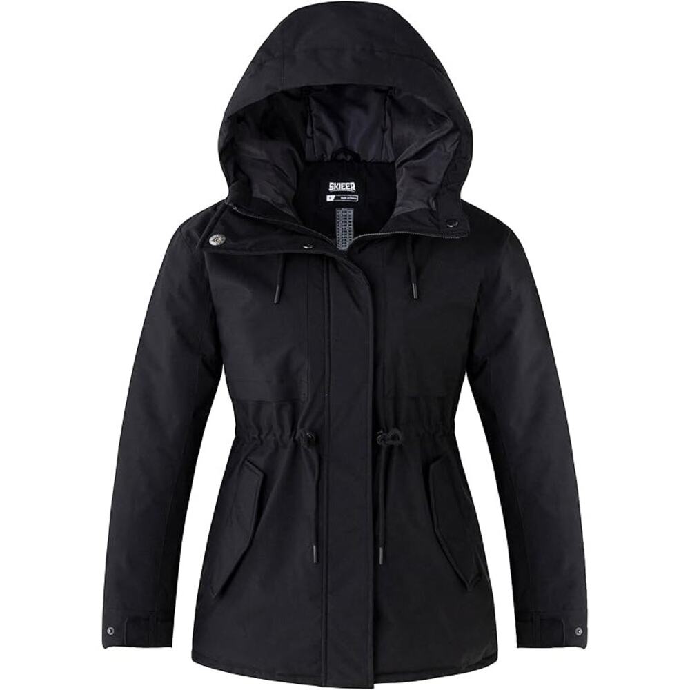 NWT Skieer Womens Waterproof Ski Jacket Hooded Winter Puffer Jacket Warm Snow- S